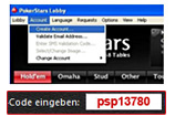 pokerstars marketingcode eingabe bei anmeldung